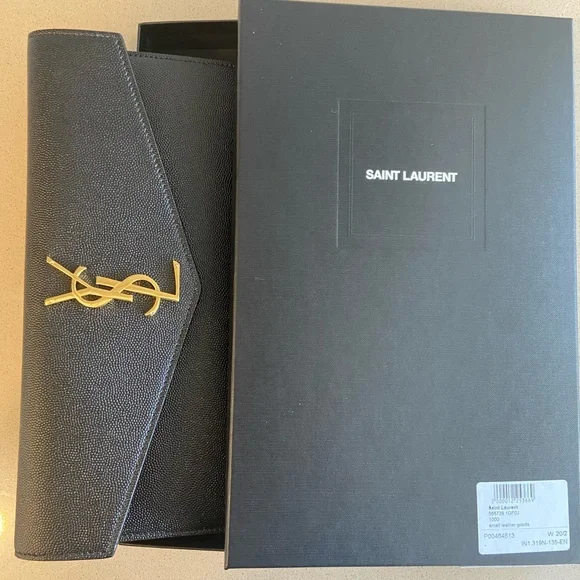 Saint Laurent uptown leather envelope pouch - Picture 10 of 12